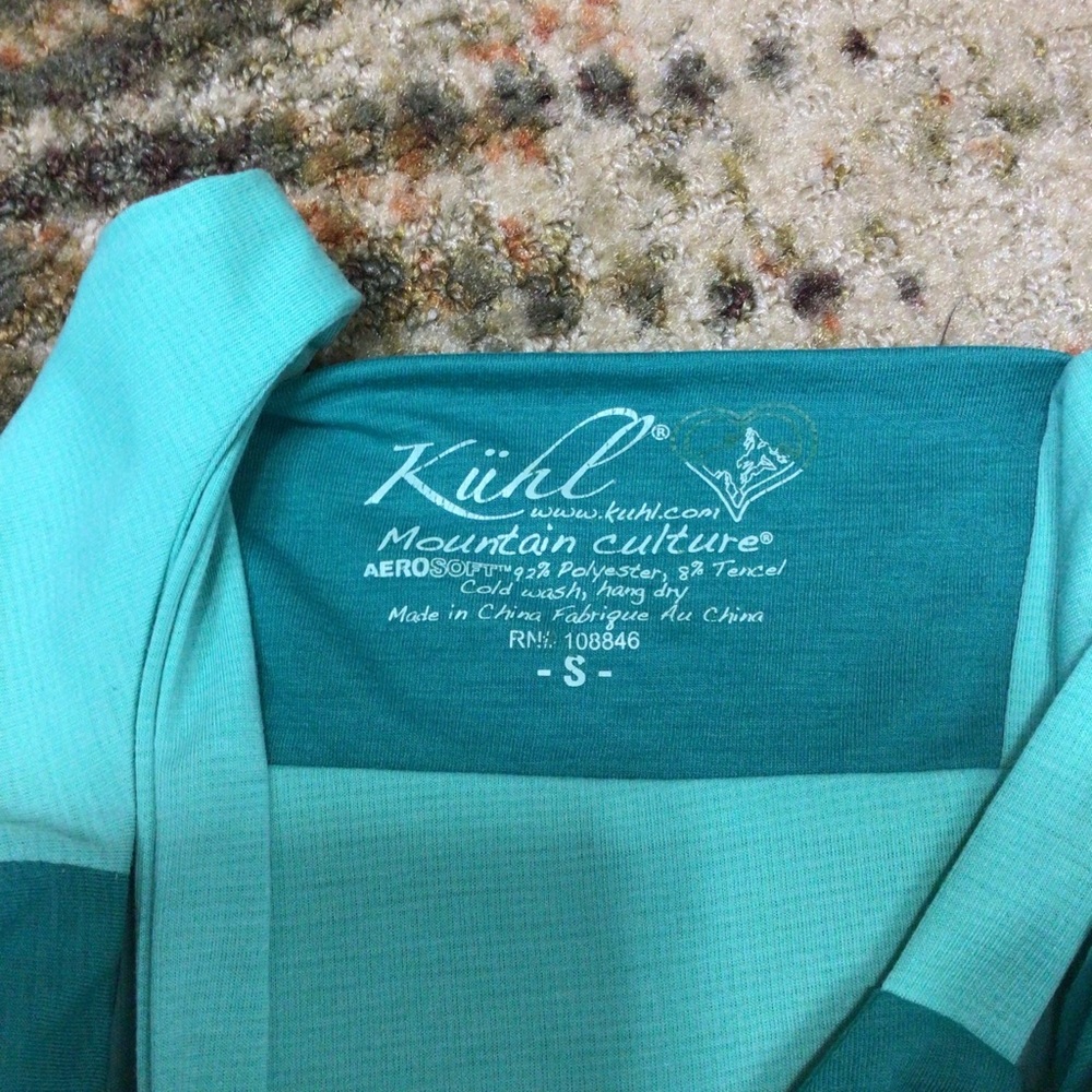 Kuhl Aerosoft outdoor athletic Dress Sleeveless Lightweight soft aqua green S. - Picture 3 of 8